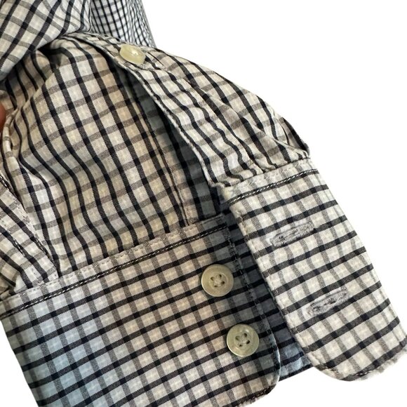 Men’s‎ dress shirt Claiborne XXL 100% Cotton checkerd - Picture 5 of 11